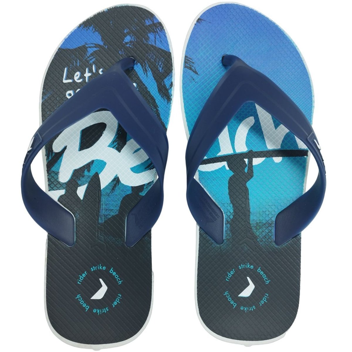 Chinelo Dedo Borracha Masculino Casual Dia Dia Rider Strike Beach 11809 ...