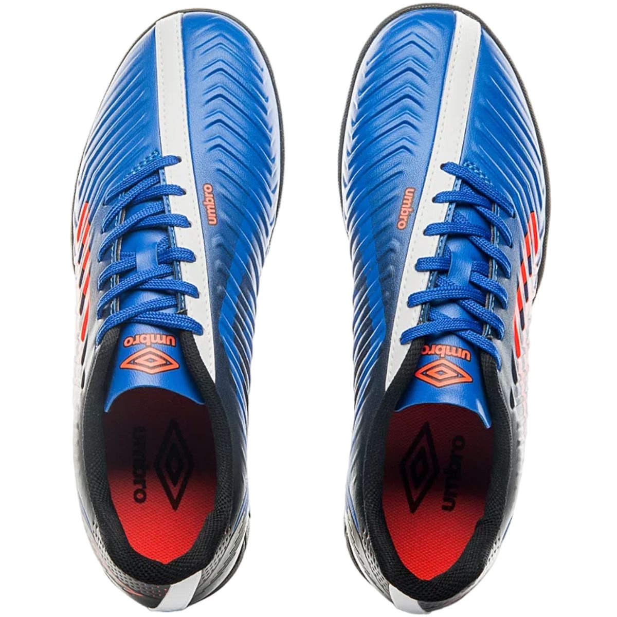 Chuteira Masculina Futebol Society Grama Sintética Adulto Treino Jogo Umbro Fifty Iv Azul 4