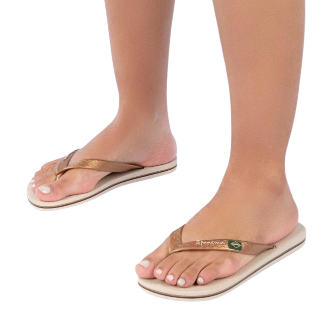 Chinelo Unissex Ipanema Brasil Bege 4