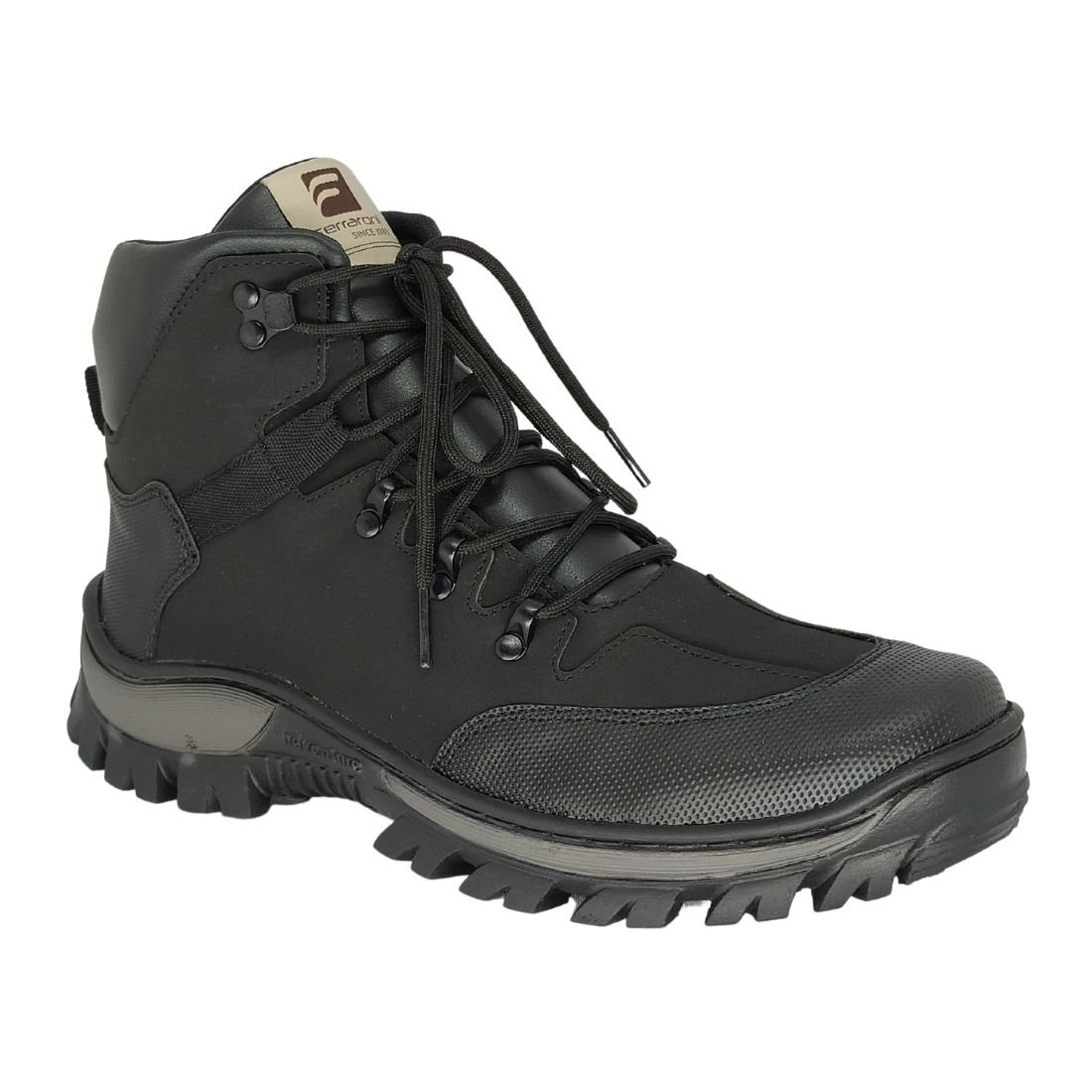 Bota Coturno Masculino Ferraroni Preta Preto 1