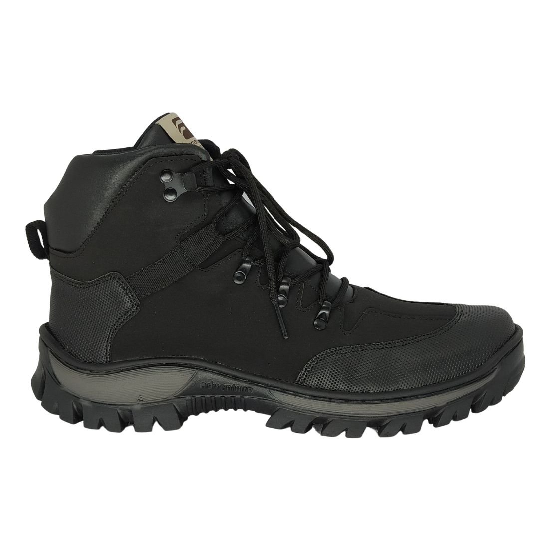 Bota Coturno Masculino Ferraroni Preta Preto 2