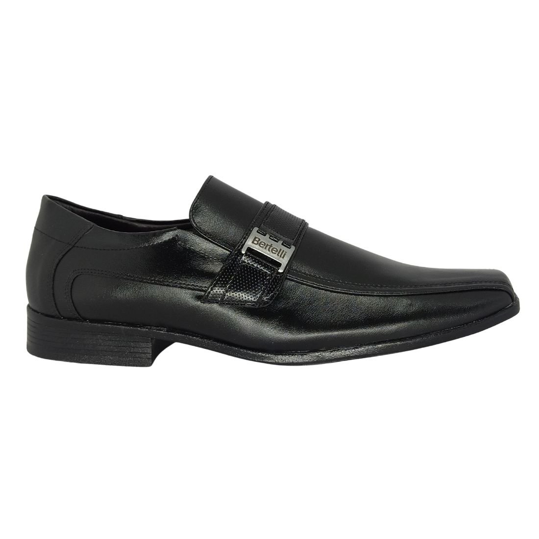 Sapato Social Masculino Bertelli Preto Clássico Preto 2