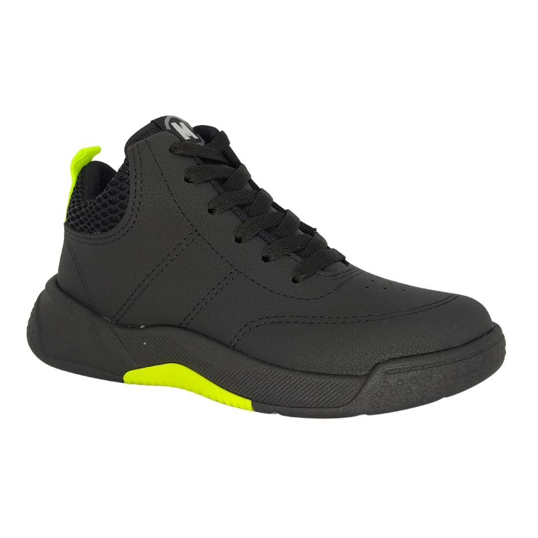 Tênis Botinha Infantil Masculino Molekinho Cano Alto Preto 1