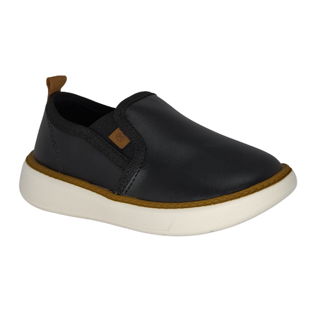 Slip On Molekinho Infantil Preto Masculino Preto 1