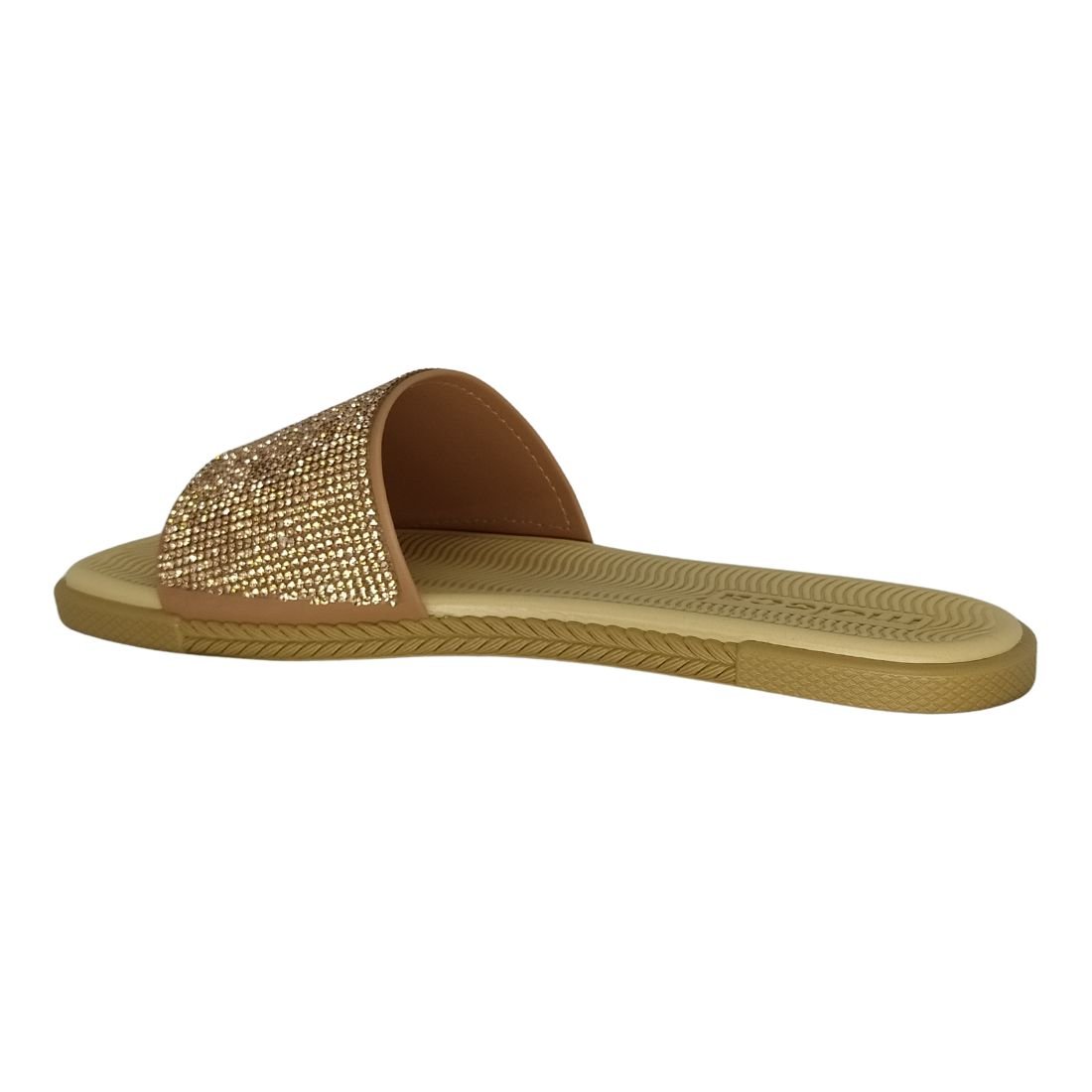 Chinelo Feminino Moleca Com Brilho Marrom 3