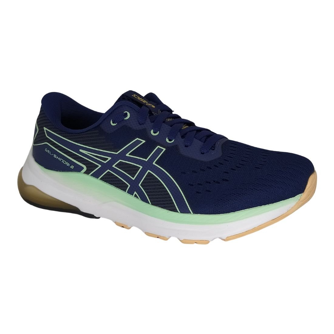 Tênis Esportivo Feminino Asics Shinobi 2 Azul 1