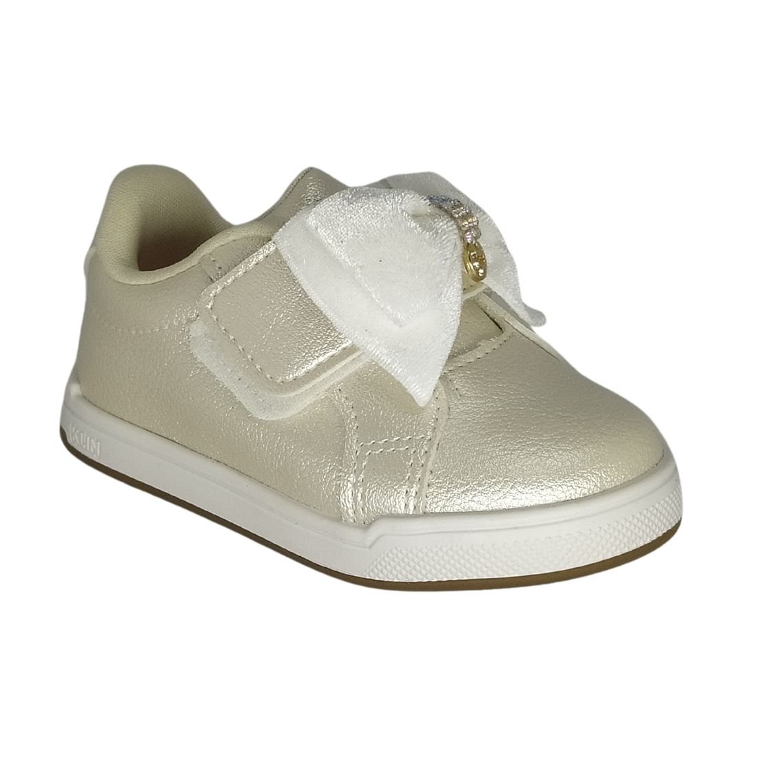 Tênis Klin Baby Moon Dourado Branco 1