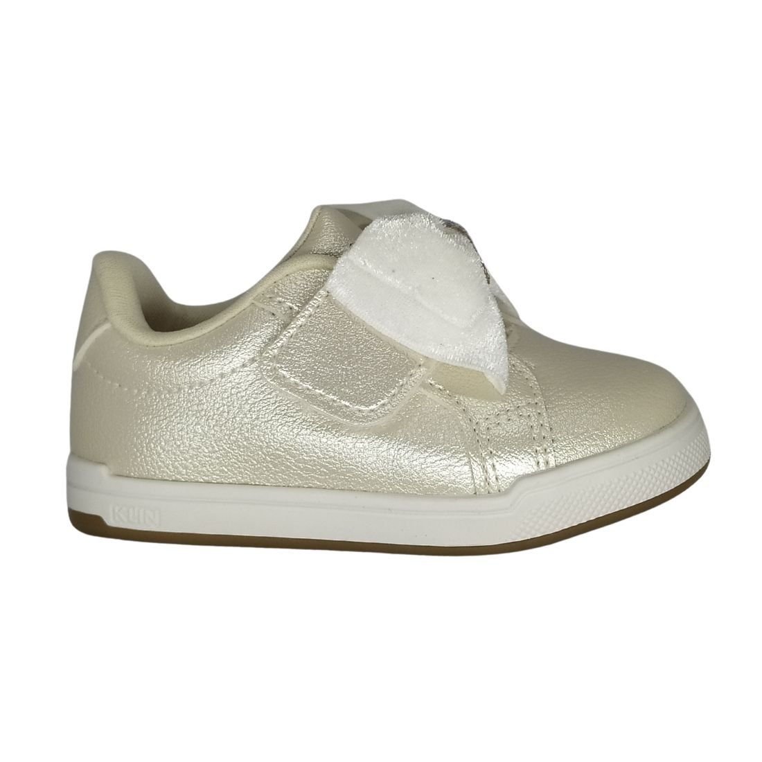 Tênis Klin Baby Moon Dourado Branco 2