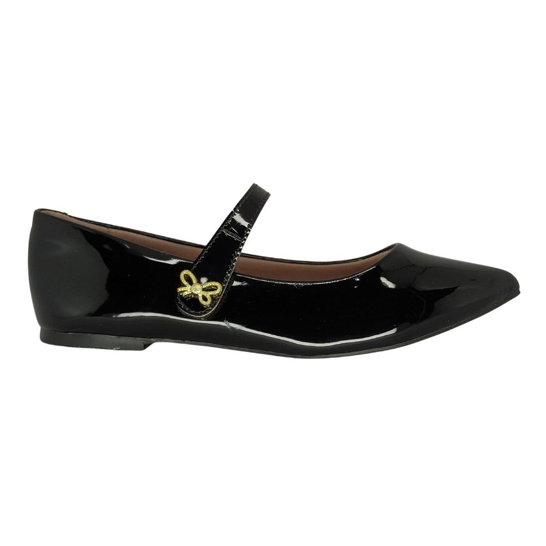 Sapatilha Mini Sua Cia Bailarina Bico Fino Preto 2