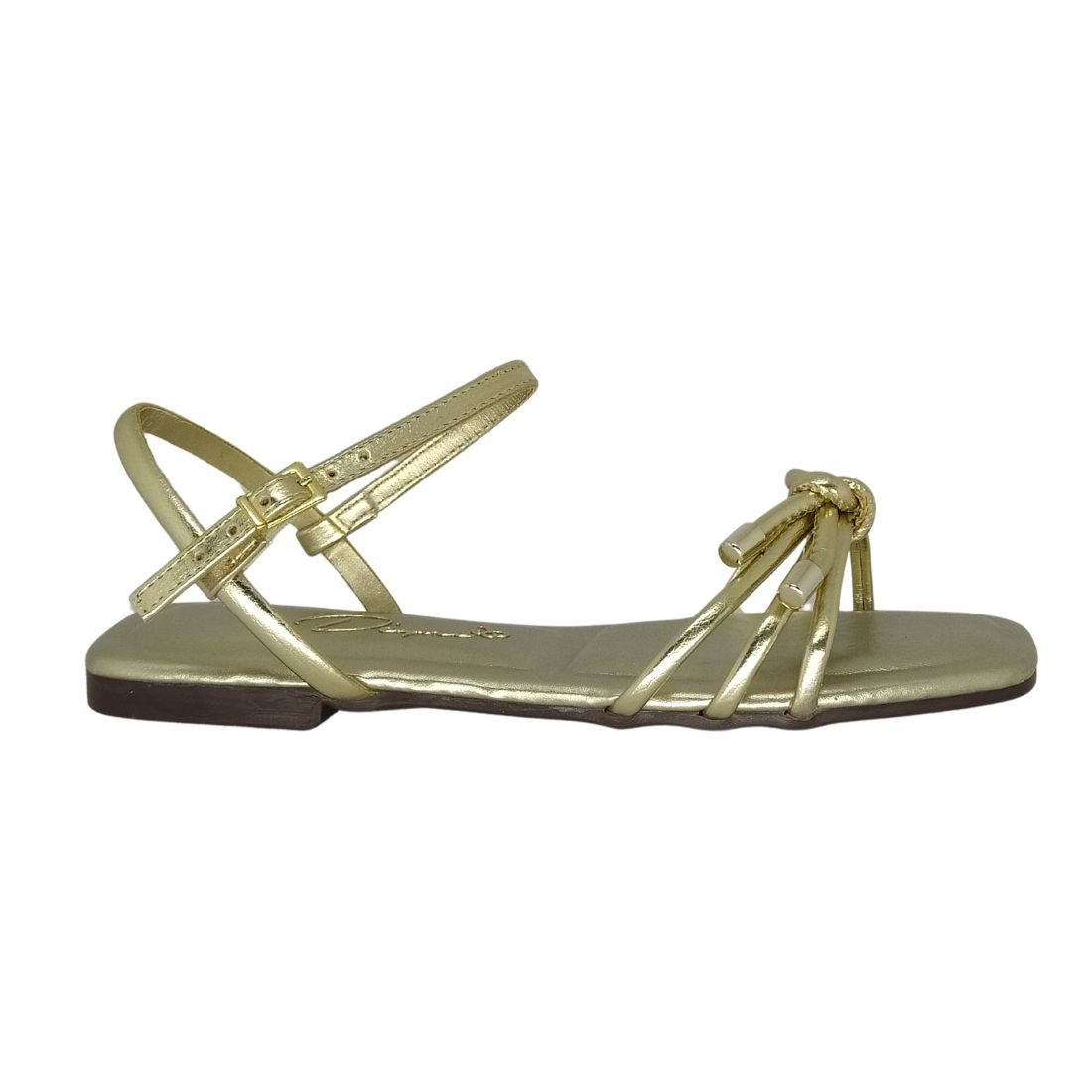 Sandália D Capri Dourada Dourado 2