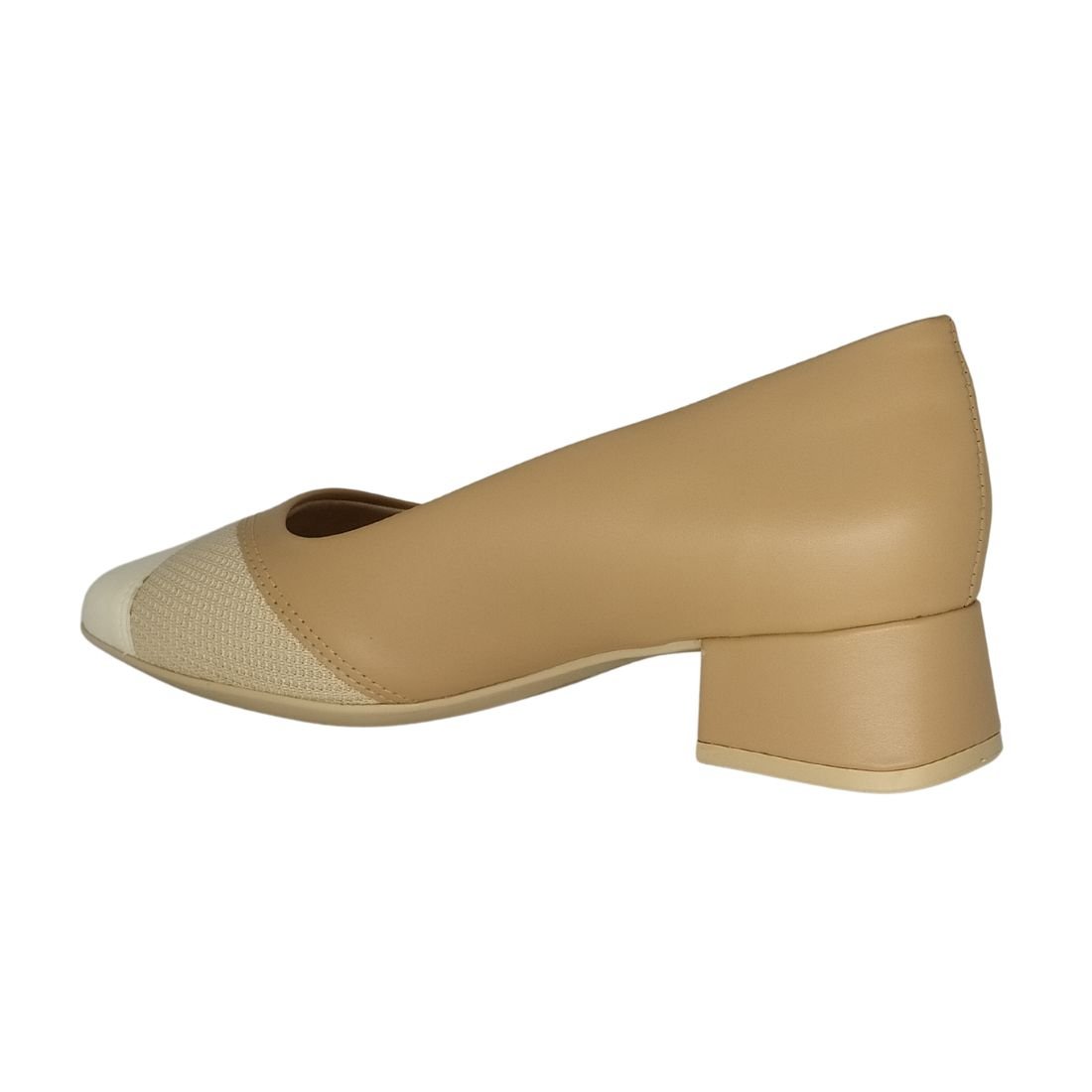 Sapato Comfortflex Salto Médio Marrom 3