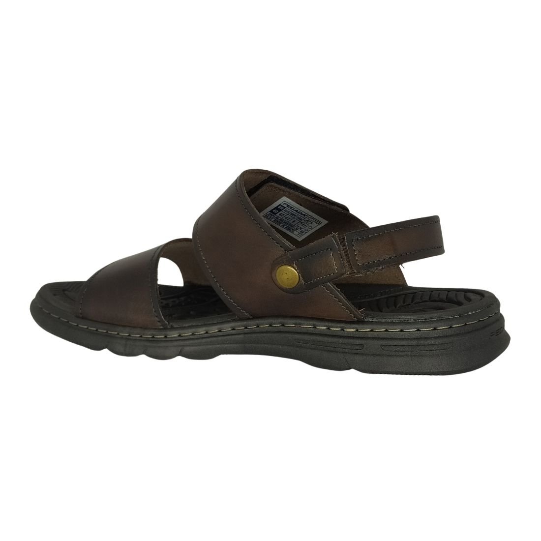 Sandália Masculina Pegada Couro Marrom Escuro 3