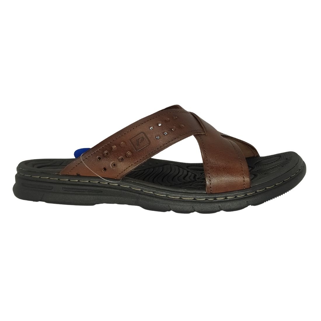 Chinelo Masculino Pegada Pinhão Couro Marrom 2