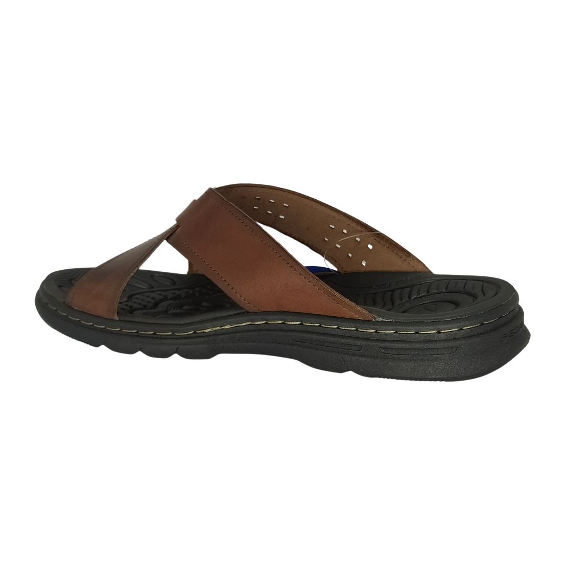 Chinelo Masculino Pegada Pinhão Couro Marrom 3