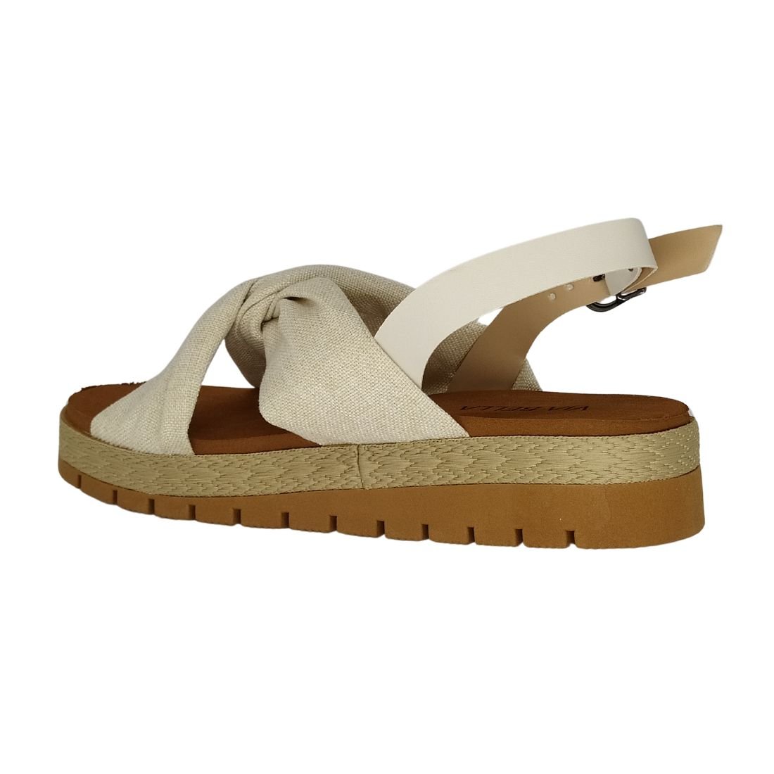 Sandália Via Bella Linho Branco 3