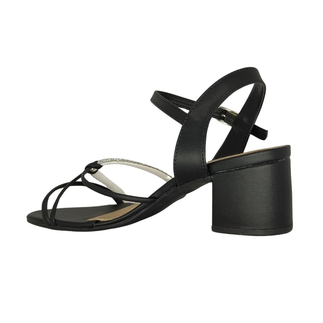 Sandália Villa Rosa Salto Médio Preto 3