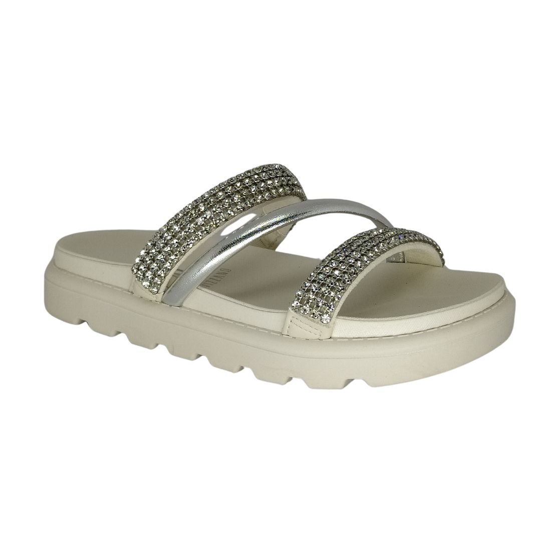 Sandália Papete Vizzano Off White Branco 1