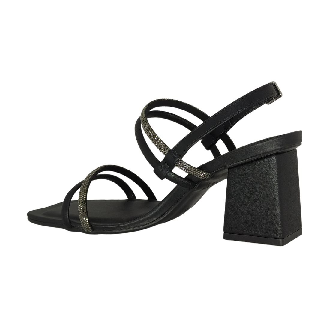 Sandália Bebecê Preta Salto Alto Preto 3