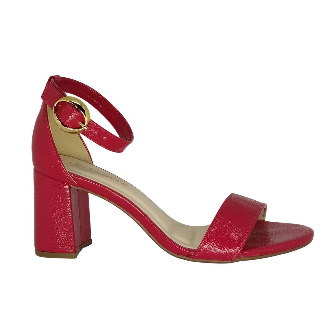 Sandália Bebecê Salto Alto Vermelho 2