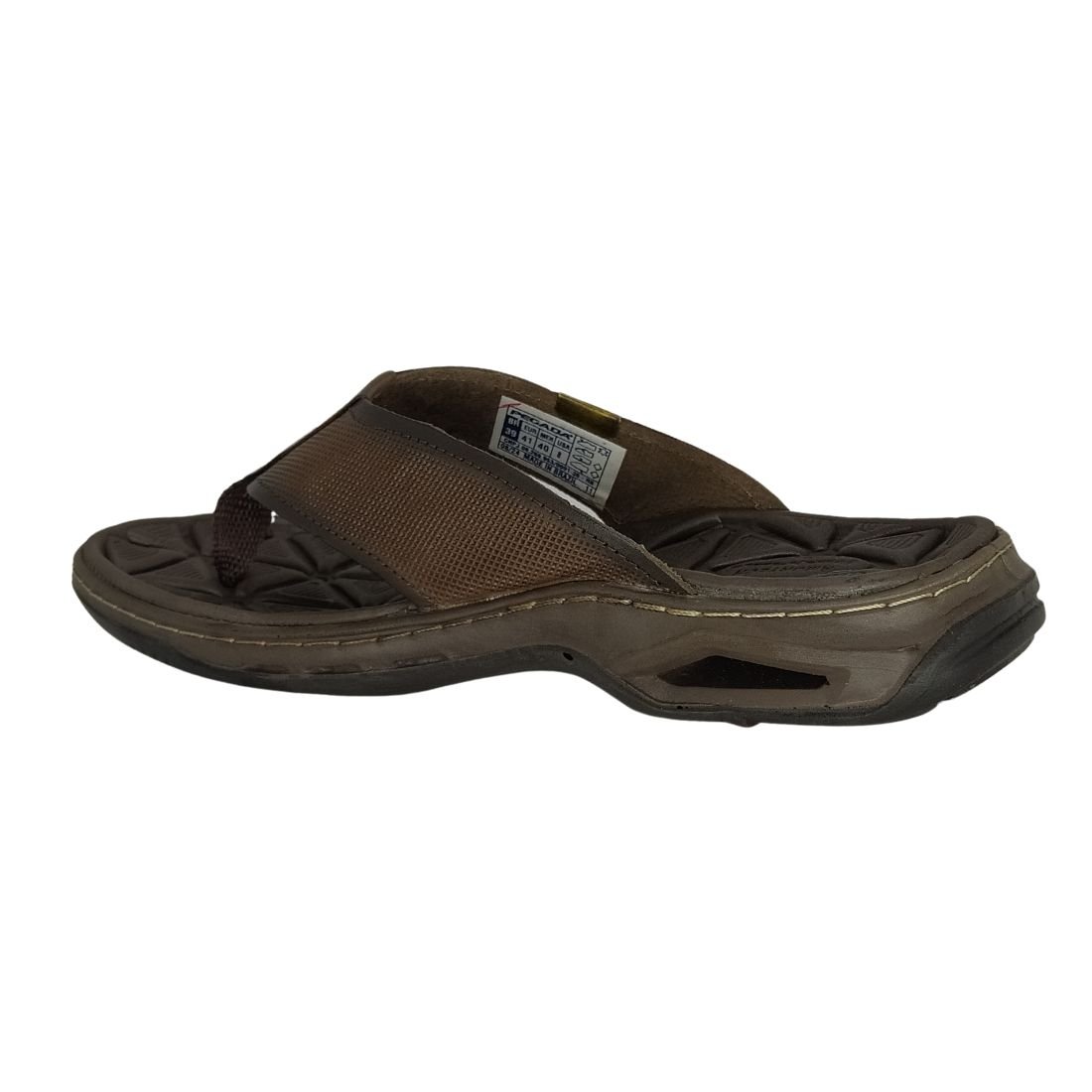 Chinelo Pegada Couro Cravo Marrom 3