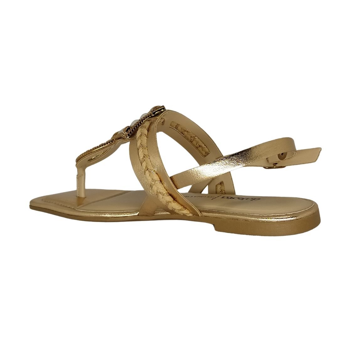 Sandália Rasteira Dakota Bronze Dourado 3