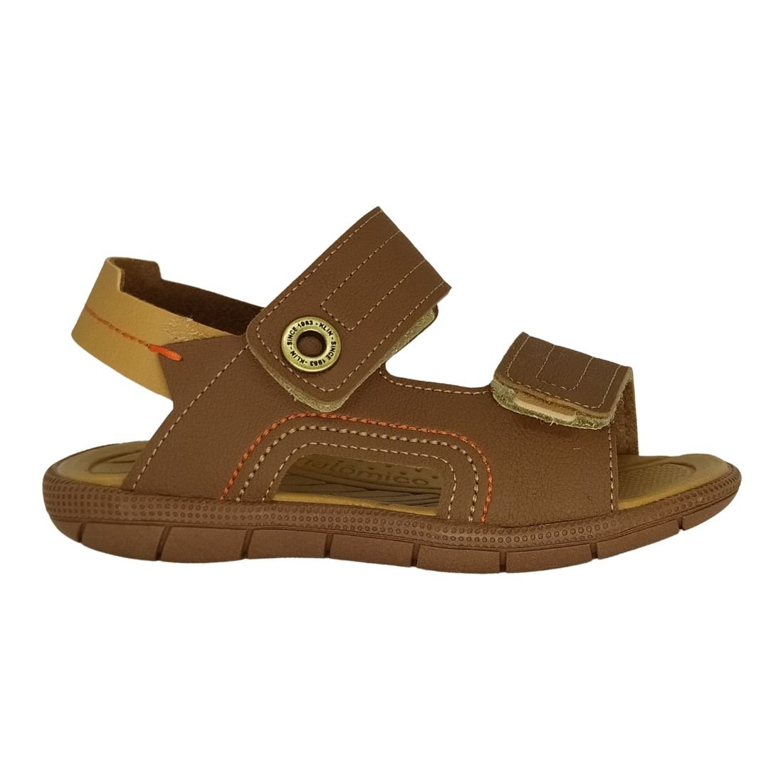 Sandália Infantil Klin Tic Tac Casual Marrom 2