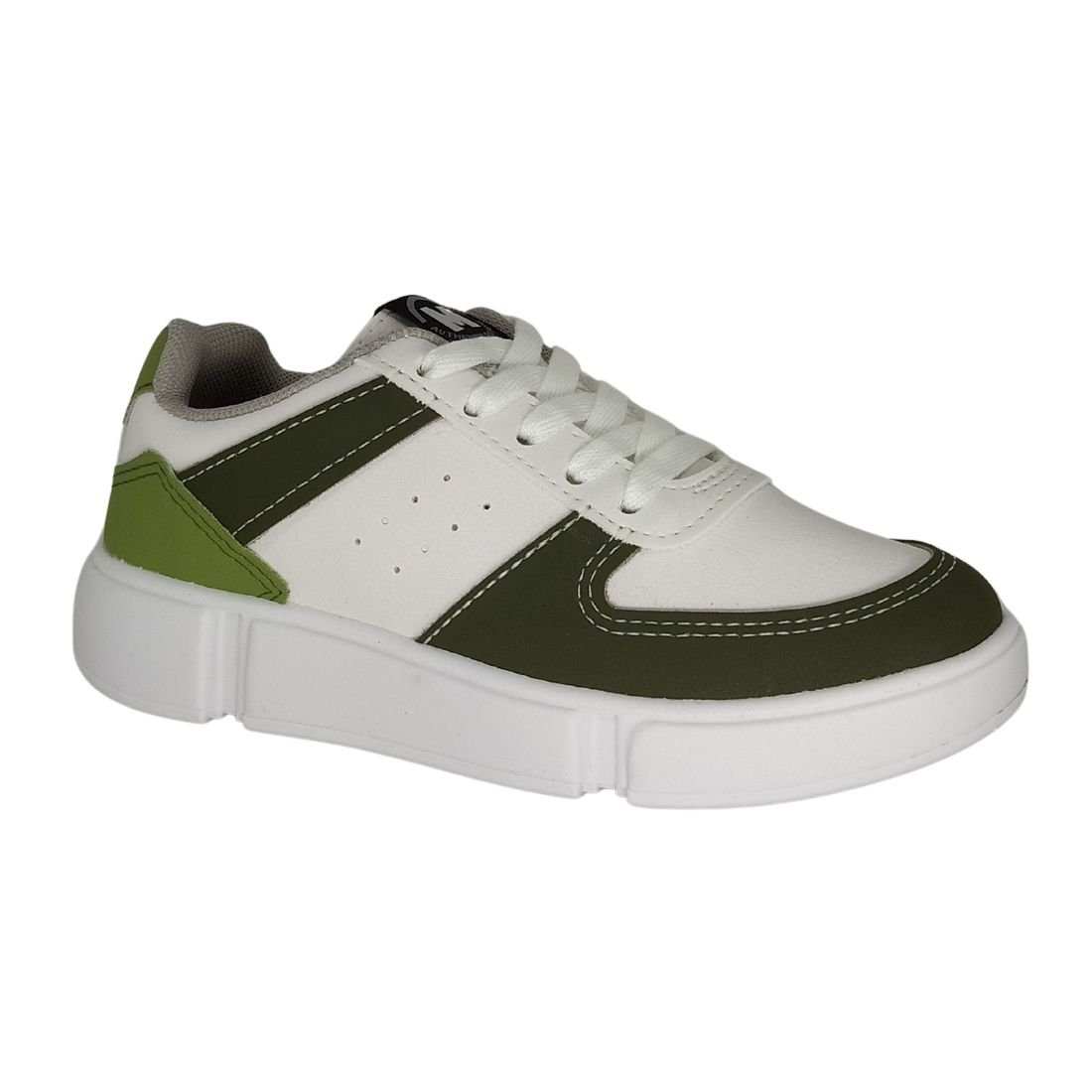 Tênis Infantil Molekinho Branco Com Verde