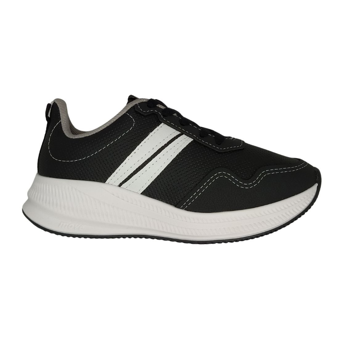 Tênis Infantil Masculino Molekinho Preto e Branco Preto 2