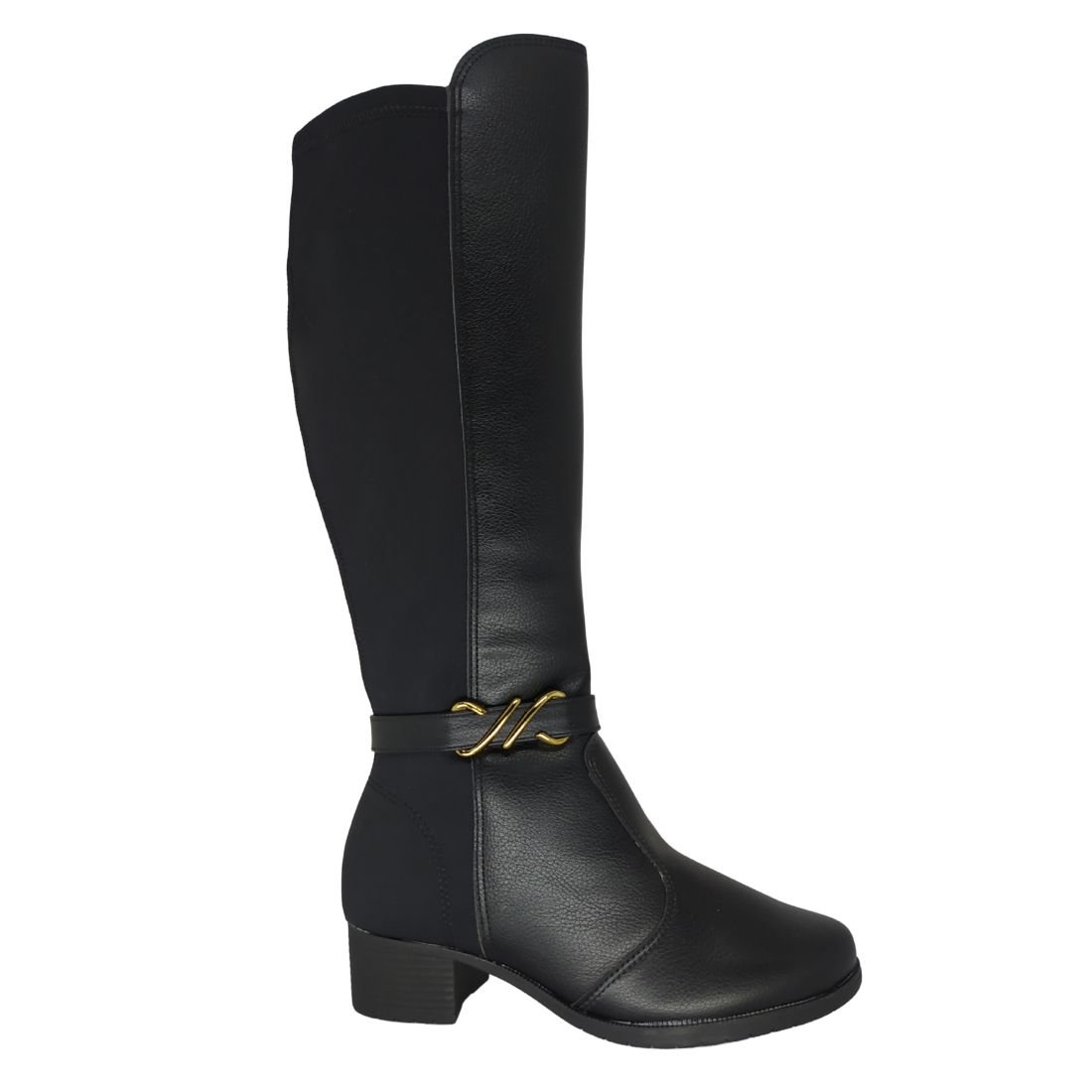 Bota Moleca Preta Montaria Cano Alto Preto 2