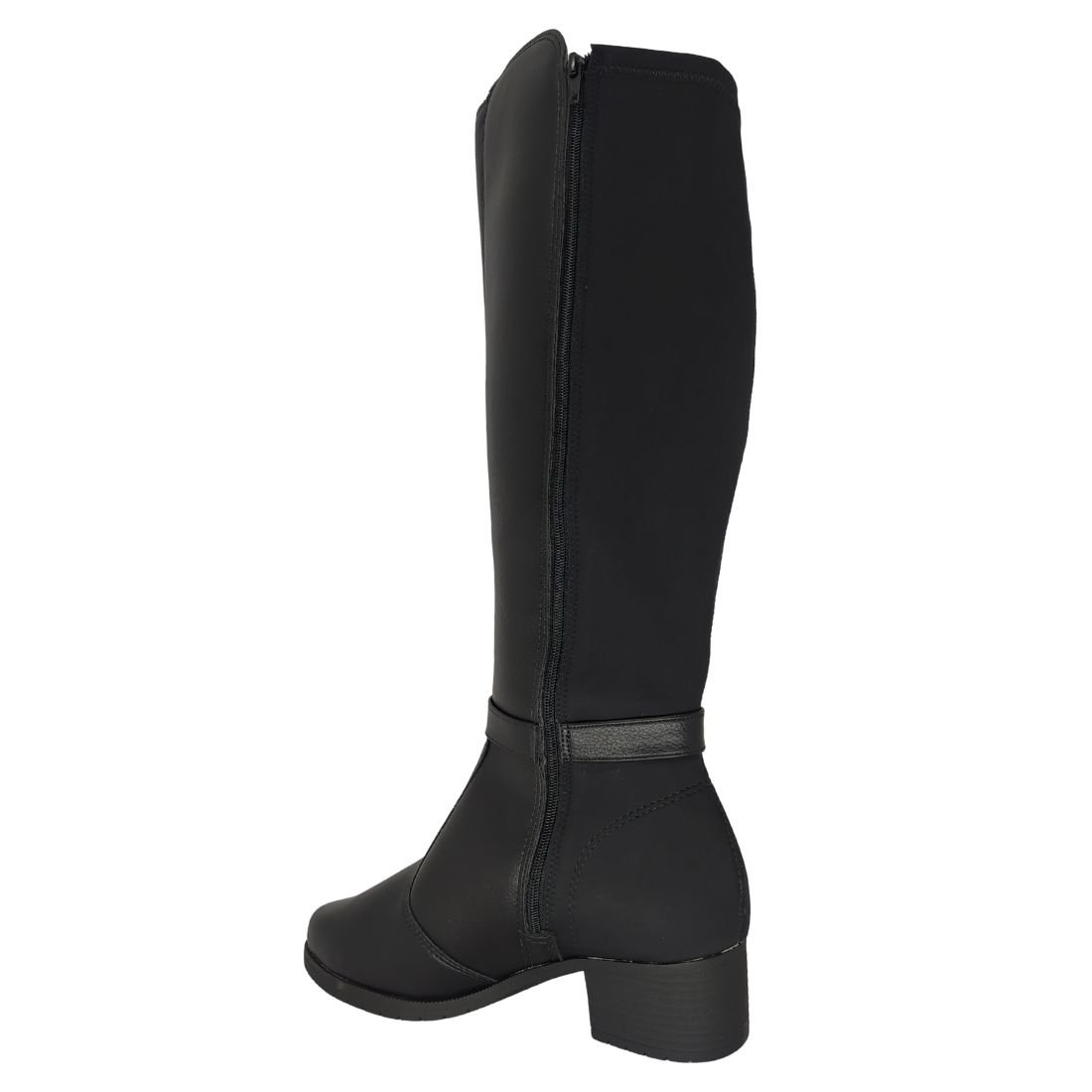 Bota Moleca Preta Montaria Cano Alto Preto 3