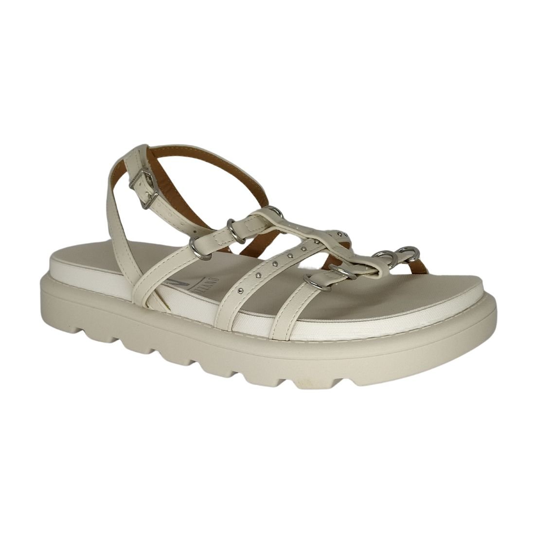 Sandália Papete Feminina Vizzano Branco