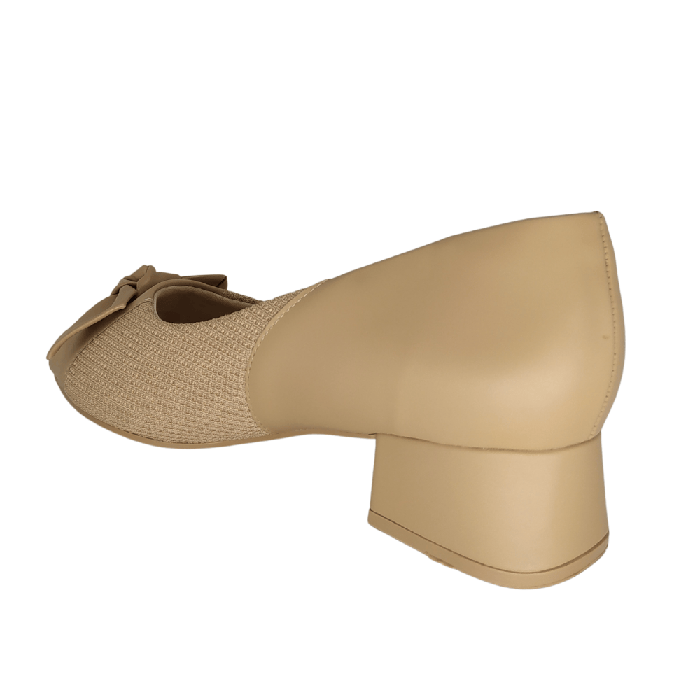 Sapato Comfortflex Bico Aberto Nude 3