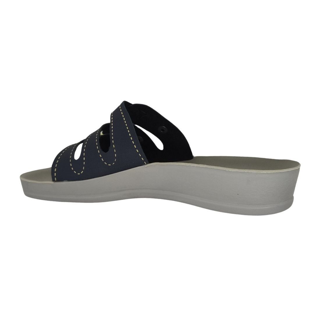 Chinelo Feminino Anatômico Doctor Flex 3 Fivelas Marinho 3