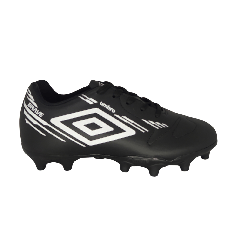Chuteira Campo Umbro Brave Jr Preto/Branco 2