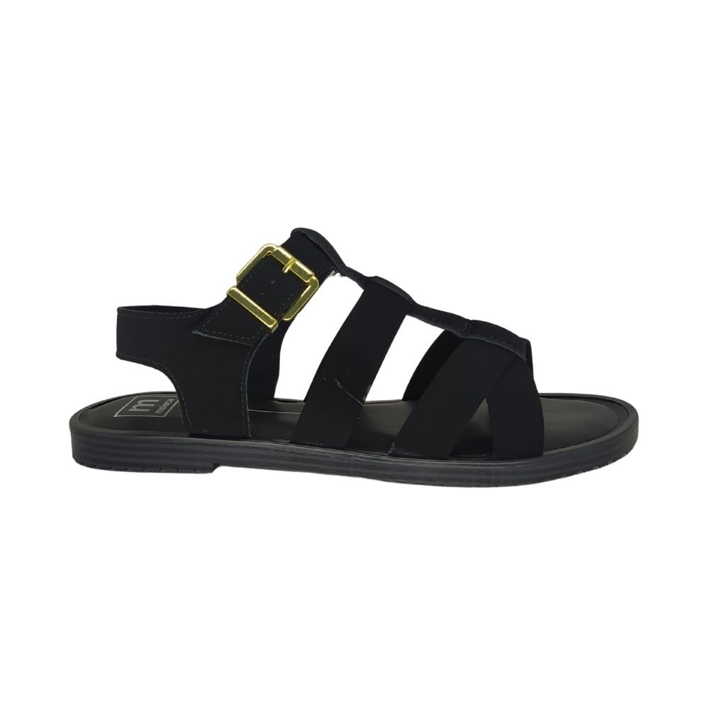 Sandália Feminina Moleca com Tiras Preto 2