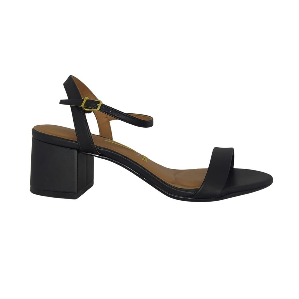 Sandália Vizzano Salto Baixo Preto 2