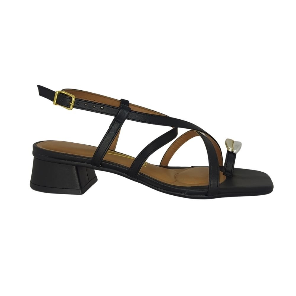 Sandália Feminina Vizzano Salto 4cm Preto 2