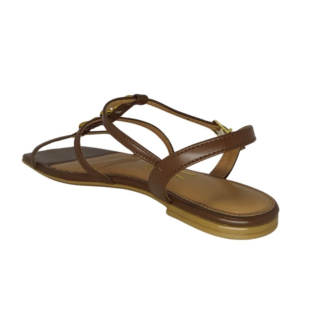 Sandália Rasteira Vizzano Marrom 3