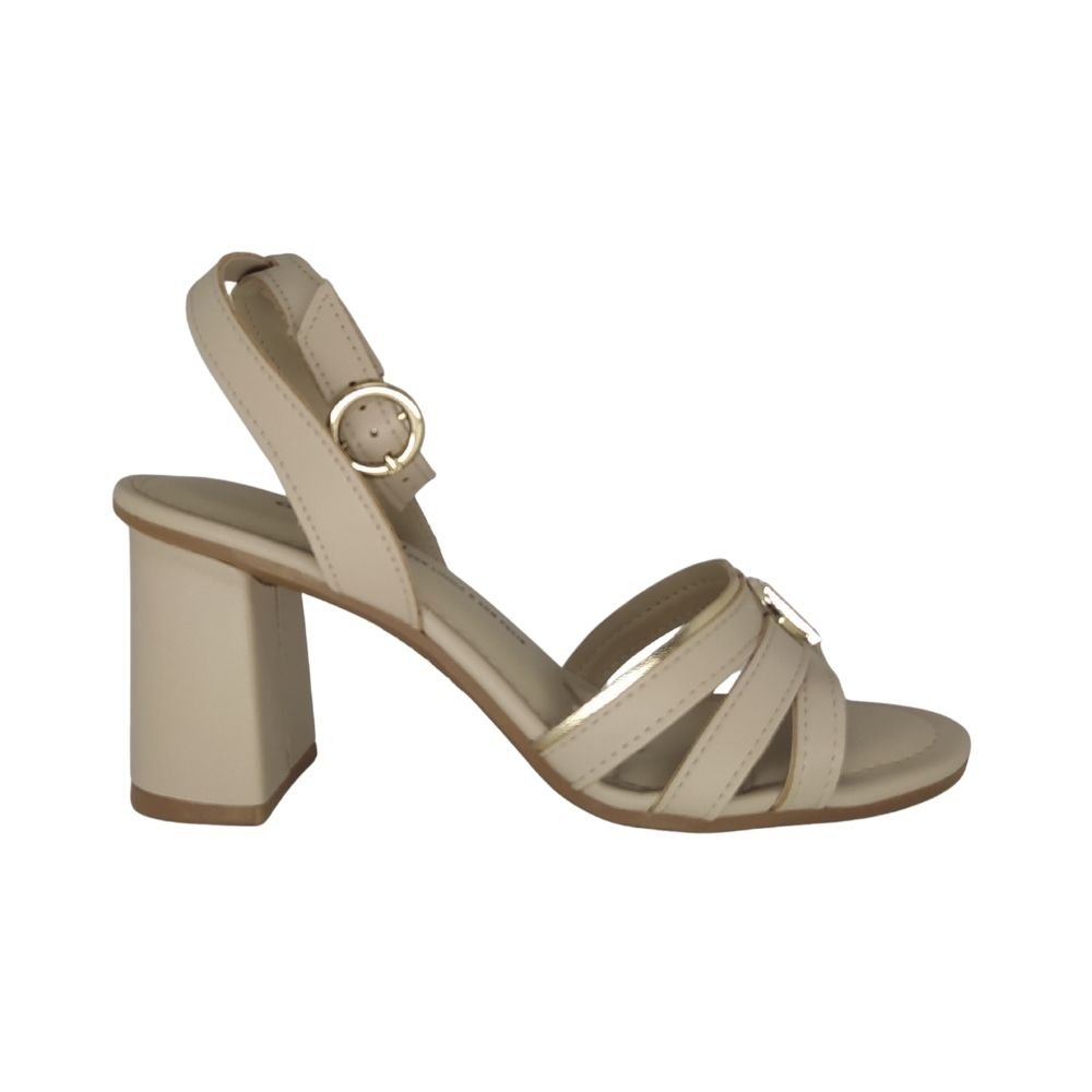 Sandália Dakota Social Salto Médio Nude 2