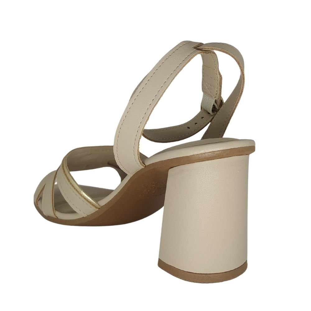 Sandália Dakota Social Salto Médio Nude 3