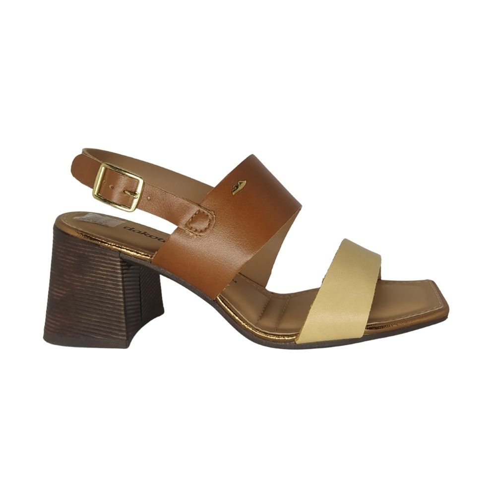Sandália Dakota Couro Caramelo 2