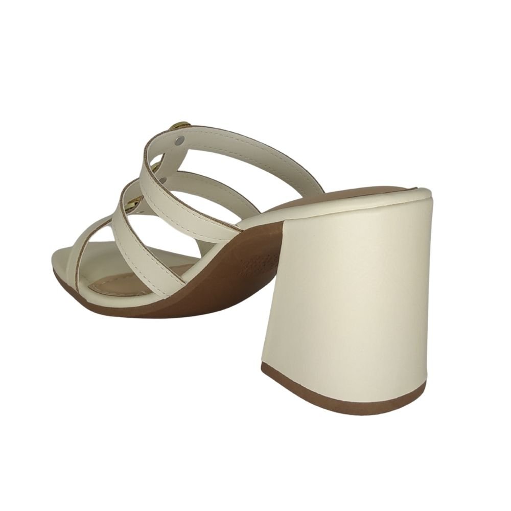 Tamanco Salto Médio Dakota Nude 3