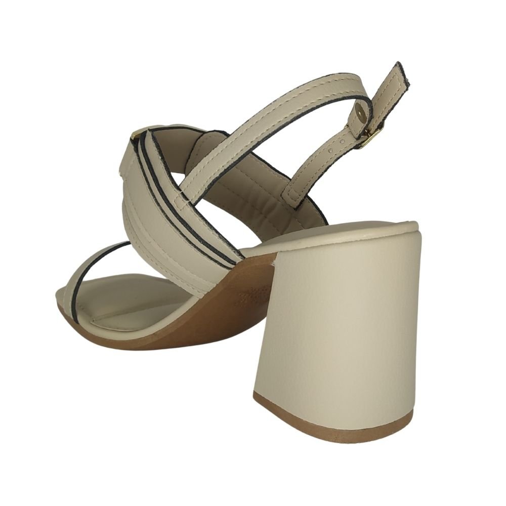 Sandália Feminina Dakota Salto Médio Nude 3
