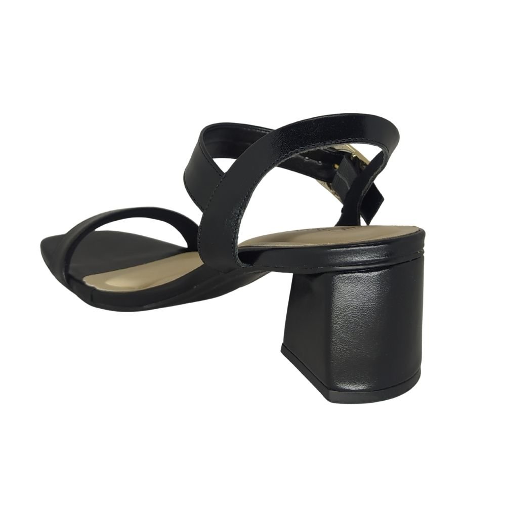 Sandália Bebecê Salto Médio Preto 3