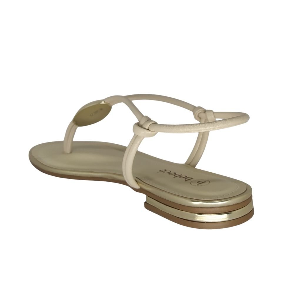 Sandália Bebecê Rasteira Nude 3