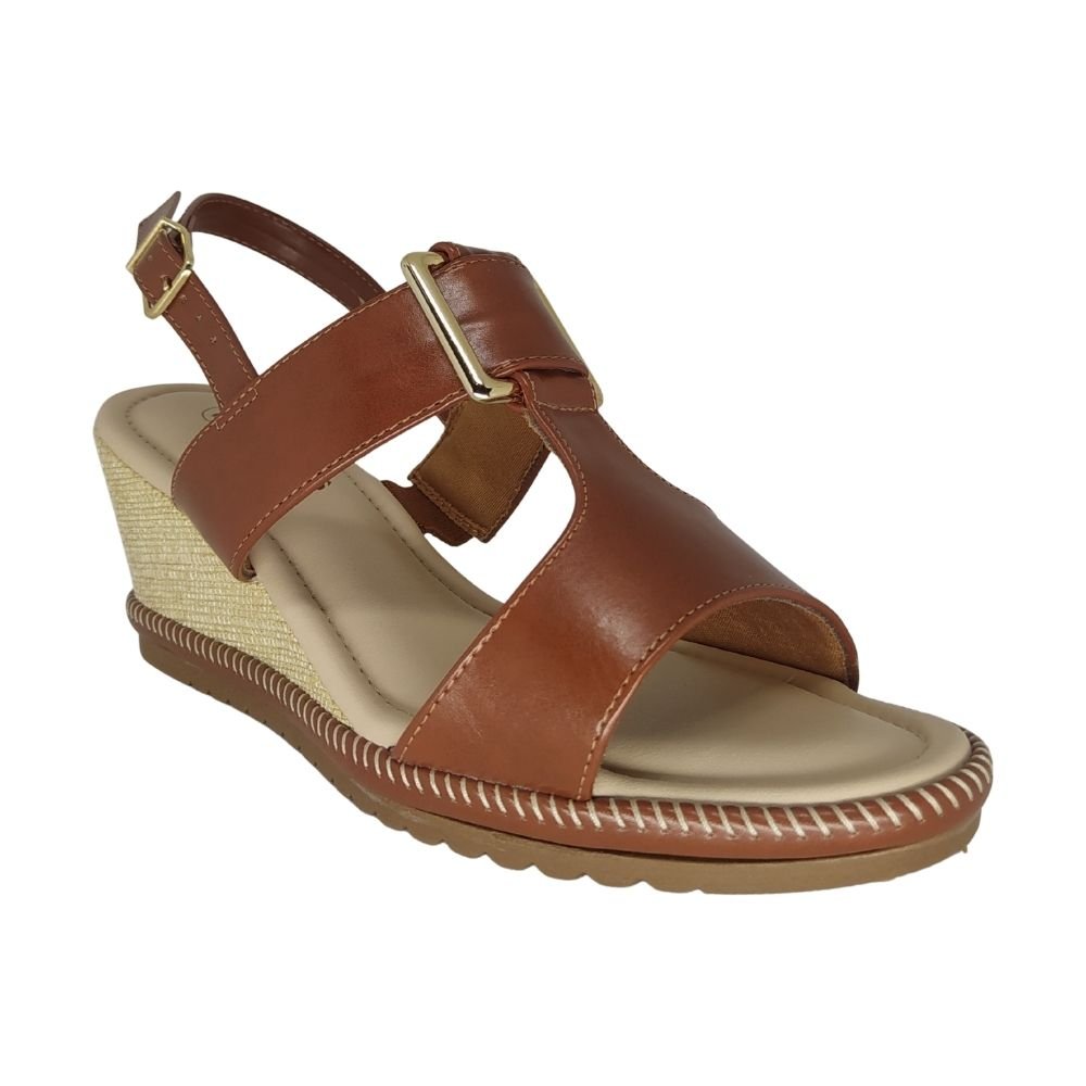 Sandália Bebecê  Salto Médio Anabela