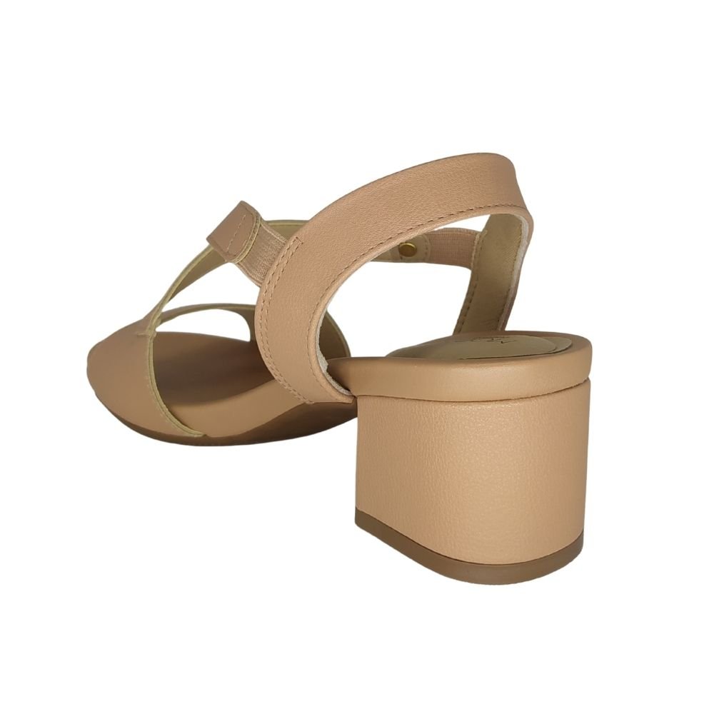 Sandália Feminina Modare Salto Médio Nude 3