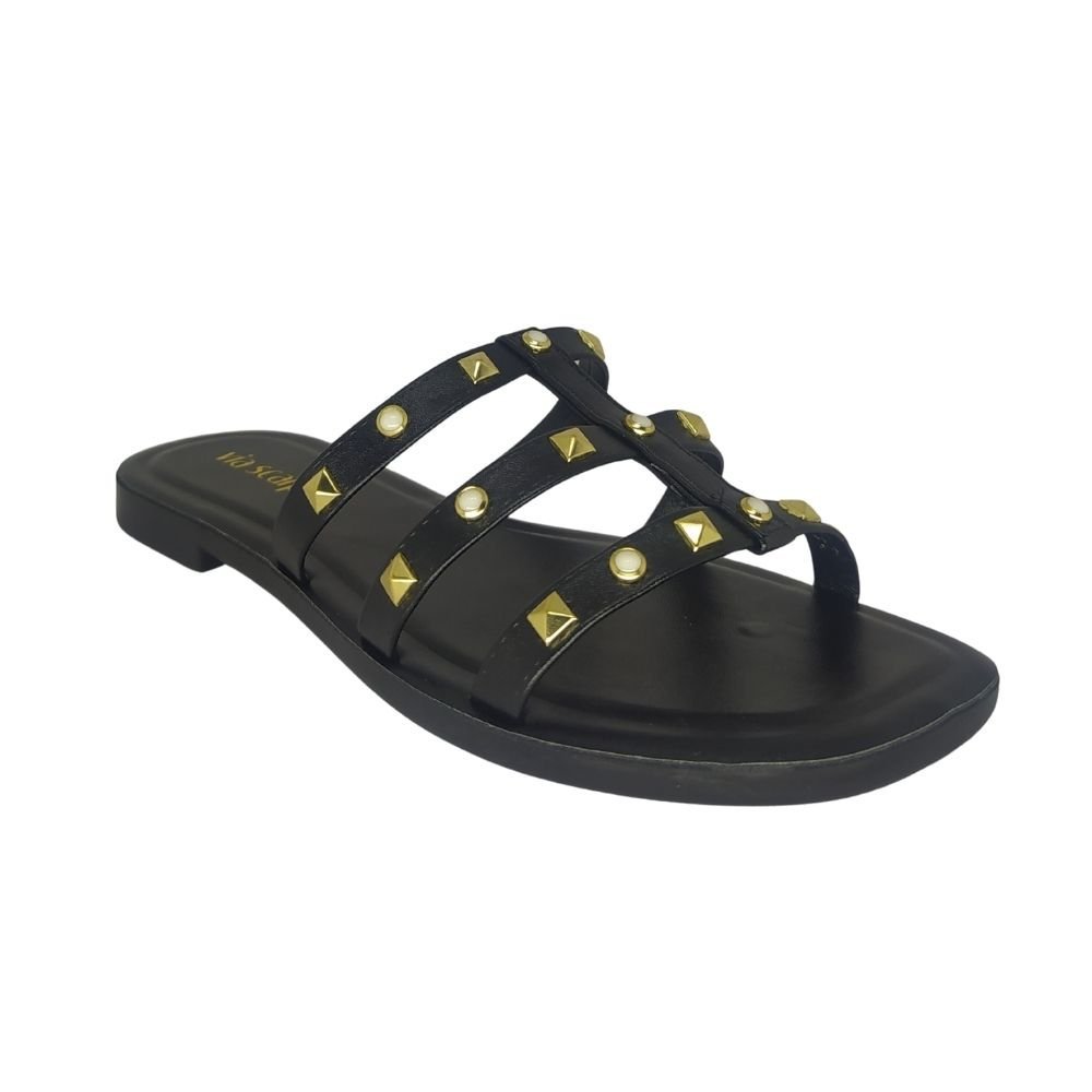 Rasteirinha Feminina Via Scarpa Preto 1