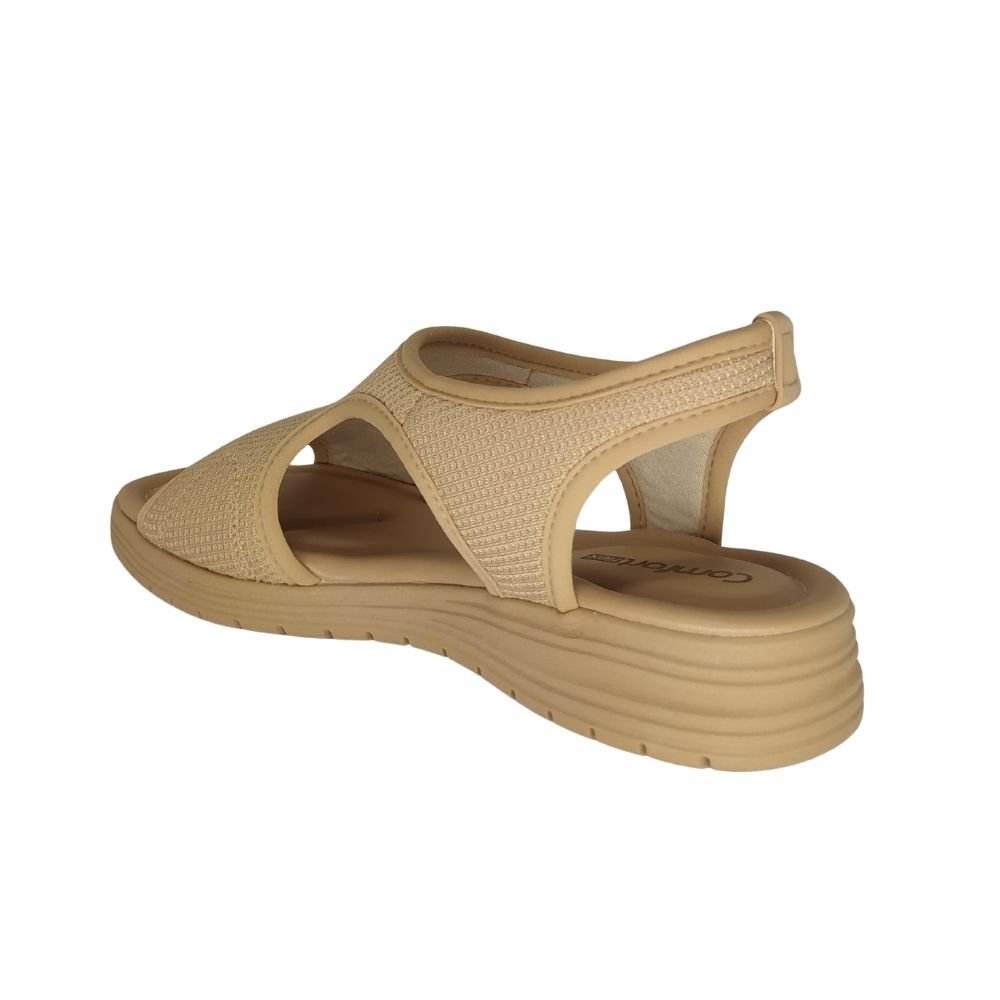 Sandália Comfortflex 25-51302 Fem Ad Bege 3