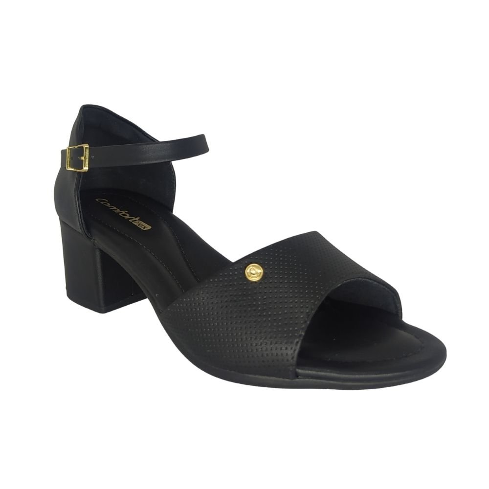 Sandália Comfortflex Salto Médio